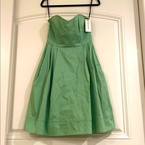 Green Calvin Klein Strapless Dress